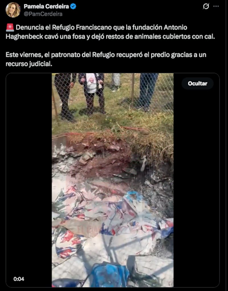 El Refugio Franciscano informó que el hallazgo se produjo tras recuperar legalmente las instalaciones