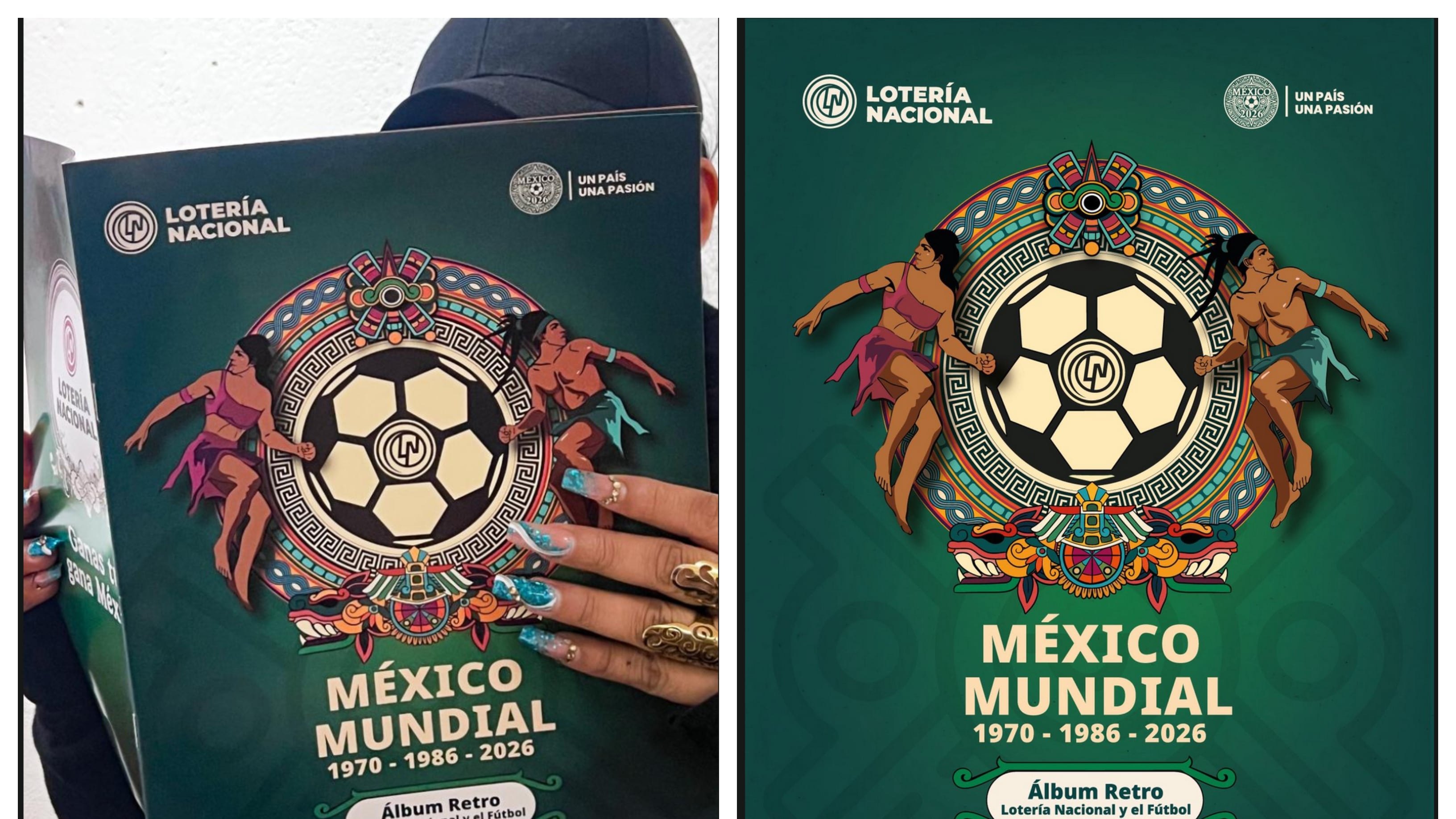 Álbum Retro Lotería Nacional y el Fútbol