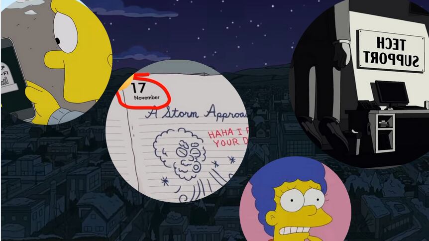 La predicción de Los Simpson para el 17 de noviembre