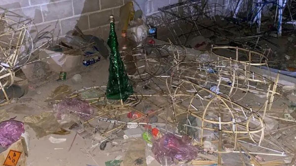 Incendio en taller de pirotecnia.