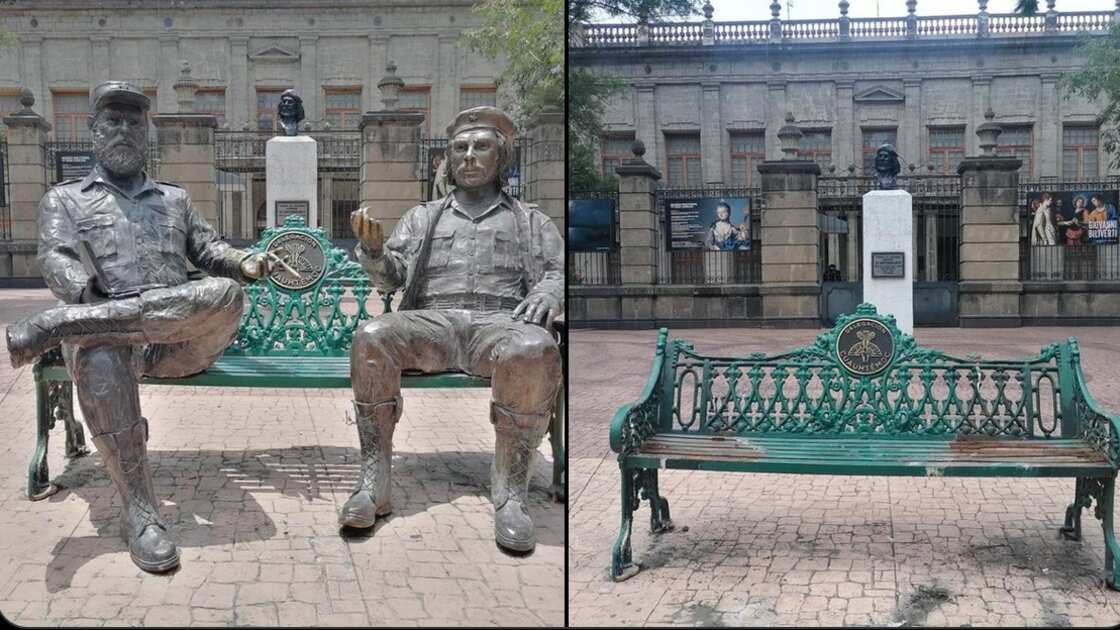 Esculturas Fidel y El Che