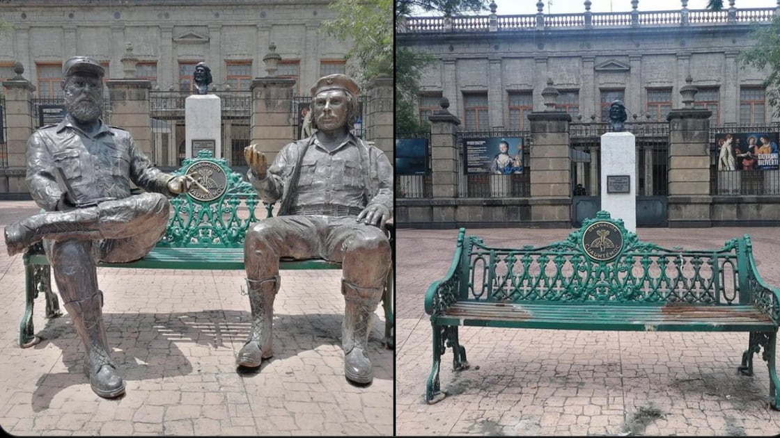 Esculturas Fidel y El Che