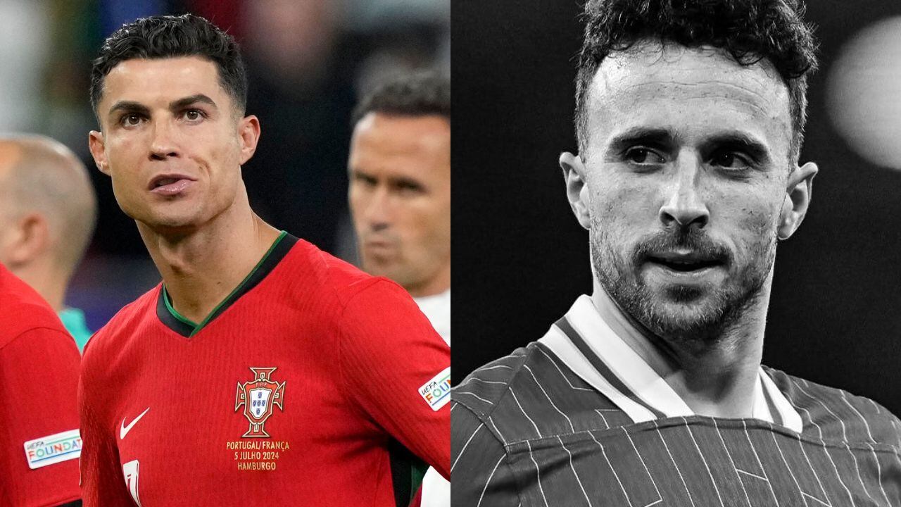 Cristiano Ronaldo y Diogo Jota
