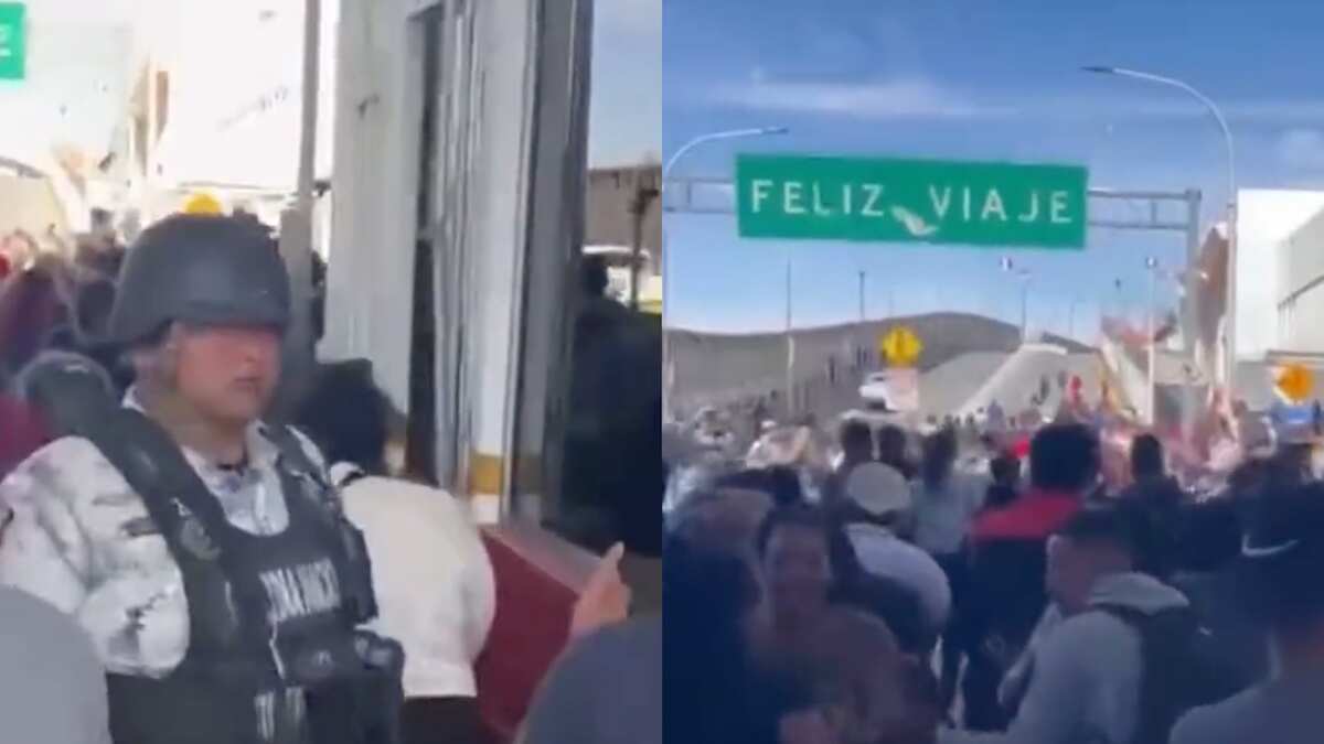 La Guardia Nacional no se opuso al paso de la caravana venezolana. (Especial)