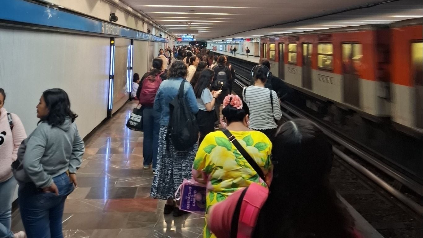 Alta demanda en el Metro de la CDMX