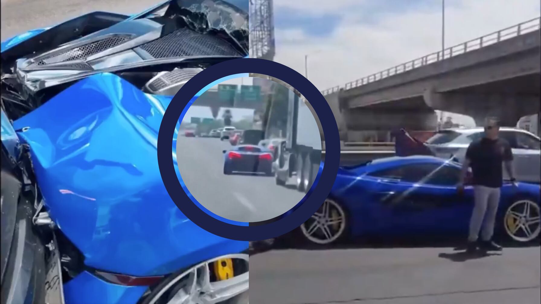 El conductor del McLaren habría invadido el carril del tráiler. Usuarios en redes lo responsabilizan por manejar de forma imprudente.