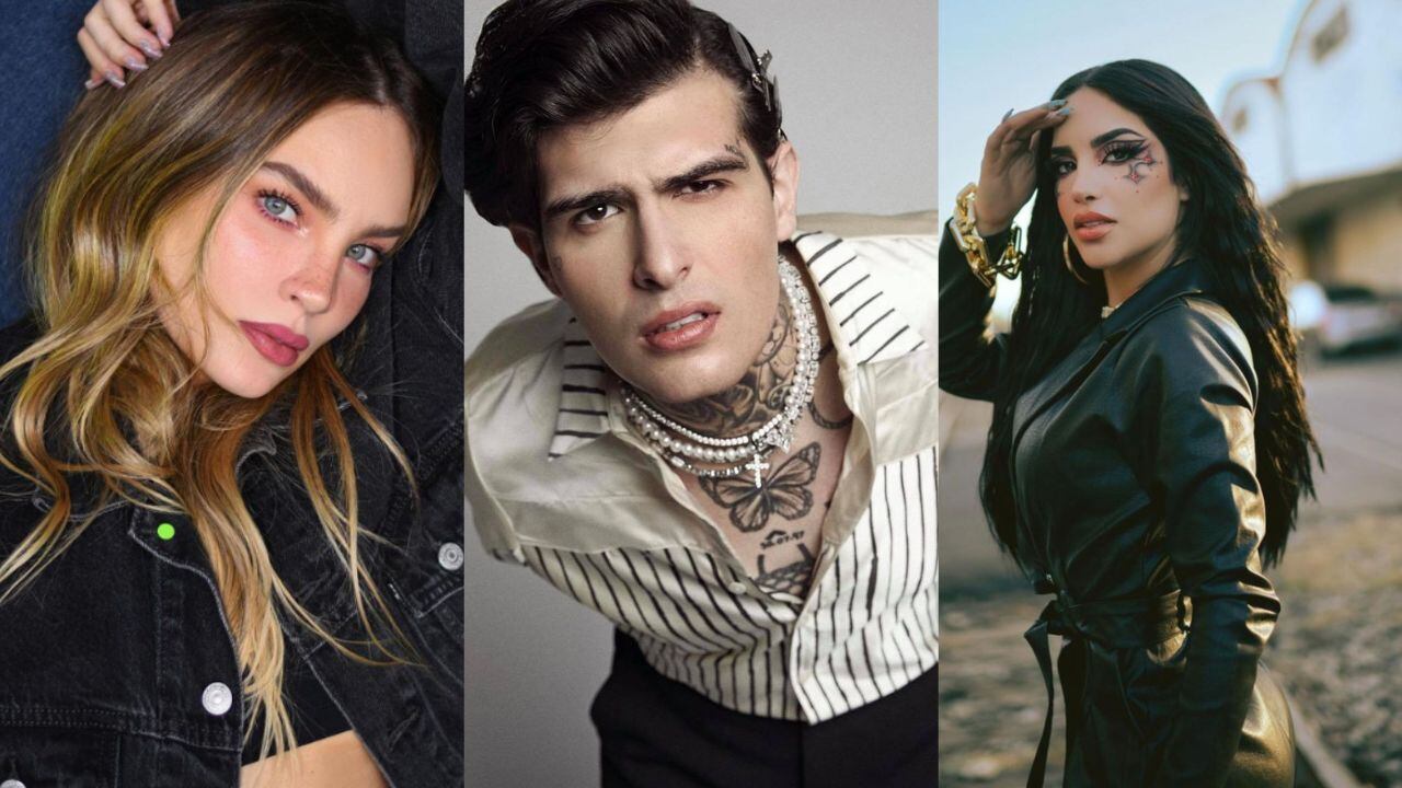 Belinda, Kim Loaiza y Adriel Favela juntos en el Michefest