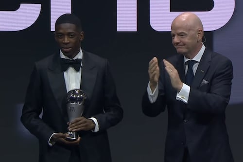 Ousmane Dembélé conquista el Premio The Best como el mejor futbolista del mundo