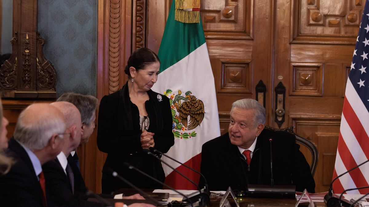 AMLO con funcionarios de Estados Unidos