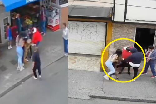 Pitbull muerde a perrito y a mujer de la tercera edad que estaban afuera de una tienda