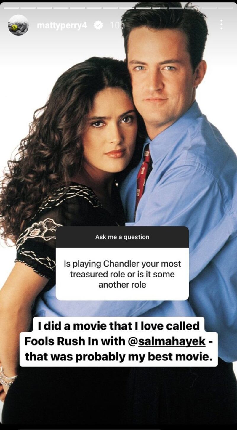 Salma Hayek Matthew Perry