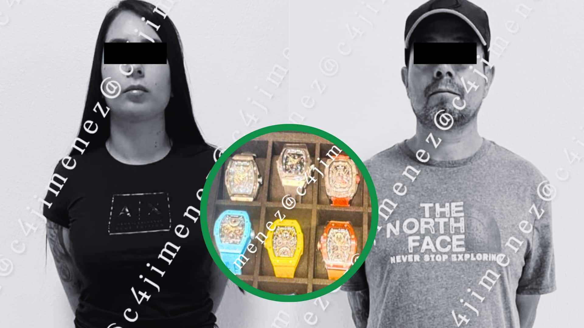 Según la SSC, el robo ascendió a 900 mil pesos, aunque los relojes, de confirmarse su autenticidad, tendrían un valor de colección millonario.