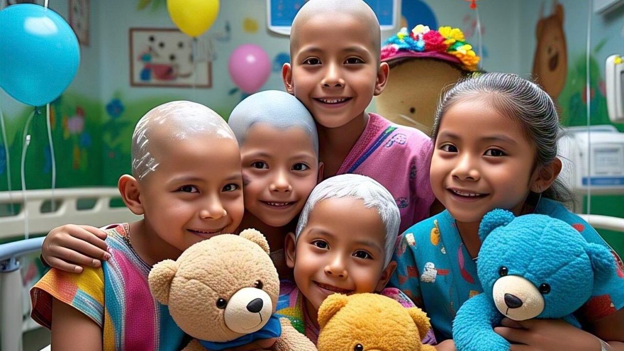 Niños con cáncer.