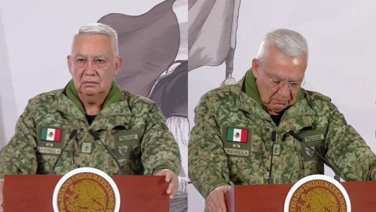 Secretario de la Defensa se quiebra en la Mañanera al recordar a los elementos fallecidos durante la captura de El Mencho