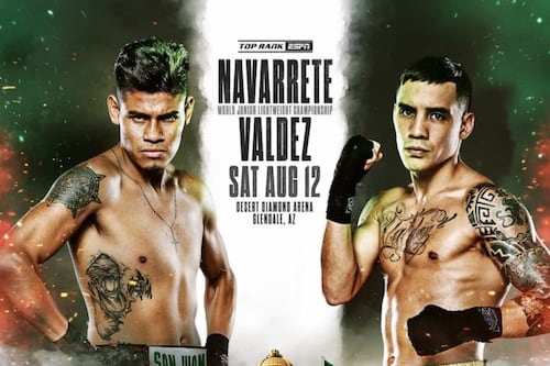 Vaquero Navarrete vs. Oscar Valdez: ¿Dónde y a qué hora ver la pelea?