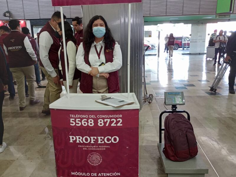 Módulo de la Profeco en el AICM