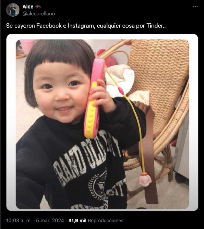Usuarios descargan Tinder ‘para comunicarse’ tras caída de Facebook en Instagram