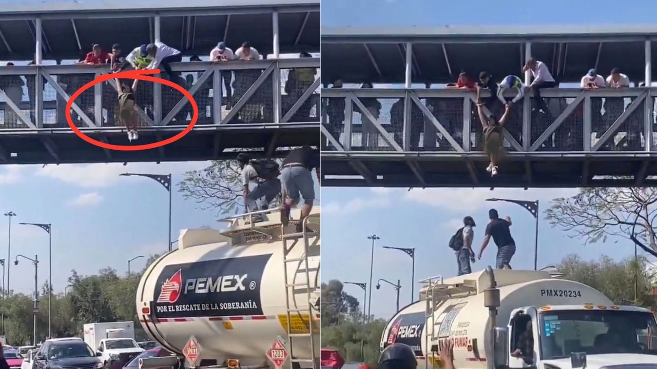 Joven intenta arrojarse de puente en la CDMX