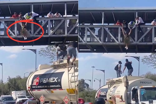 Video: Mujer intenta lanzarse de un puente en CDMX; así fue el rescate entre ciudadanos