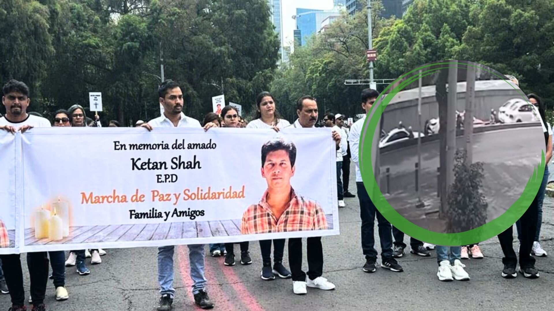 En la Marcha por la Paz y la Solidaridad se dieron cita más de 300 personas de la comunidad india en México.