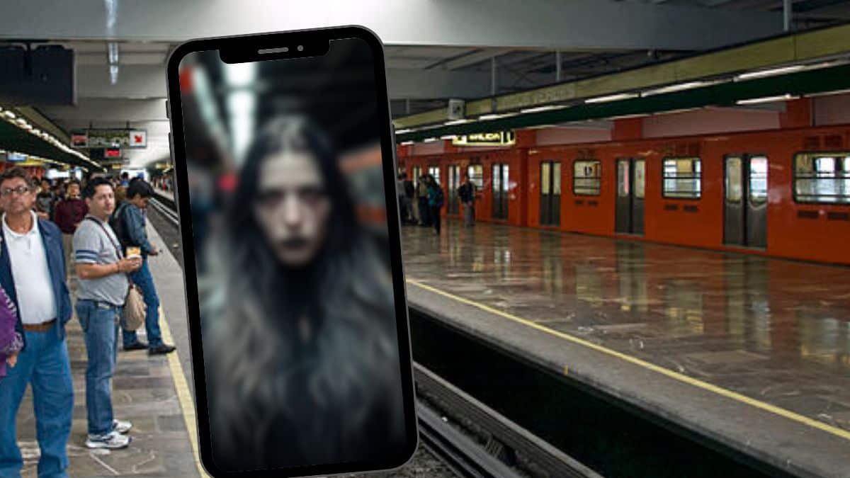 Mujer en Metro Indios Verdes.