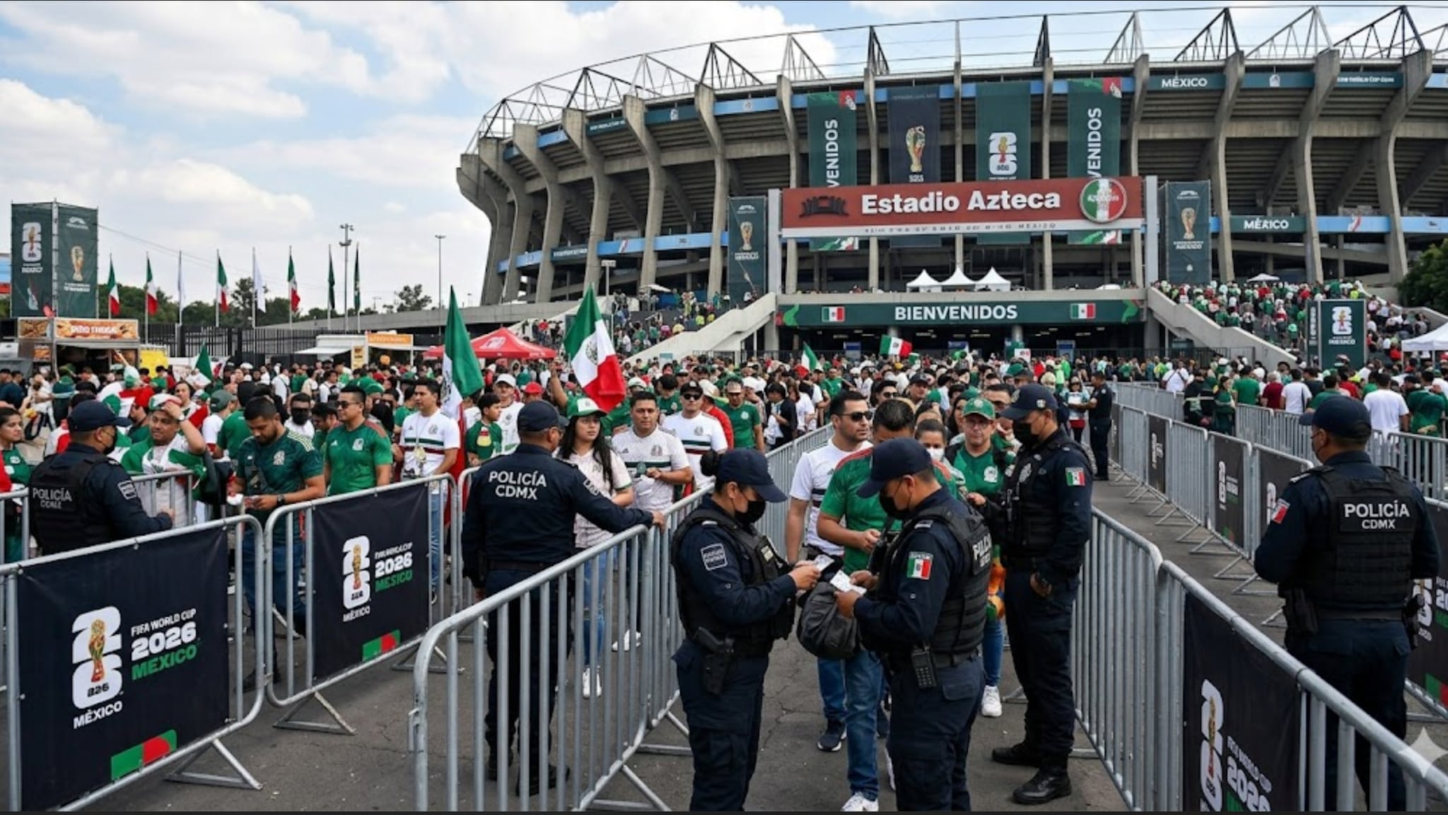 Seguridad en estadios en el Mundial 2026
