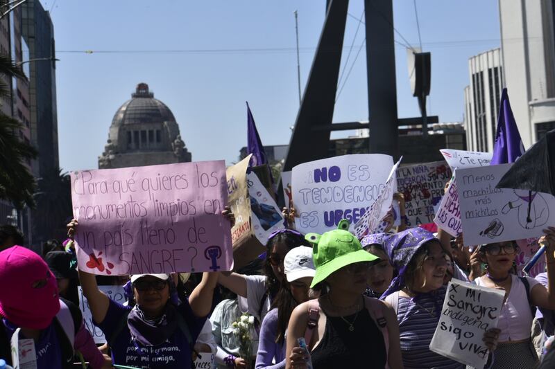 Marcha 8M 2024 en CDMX por el Día Internacional de la Mujer