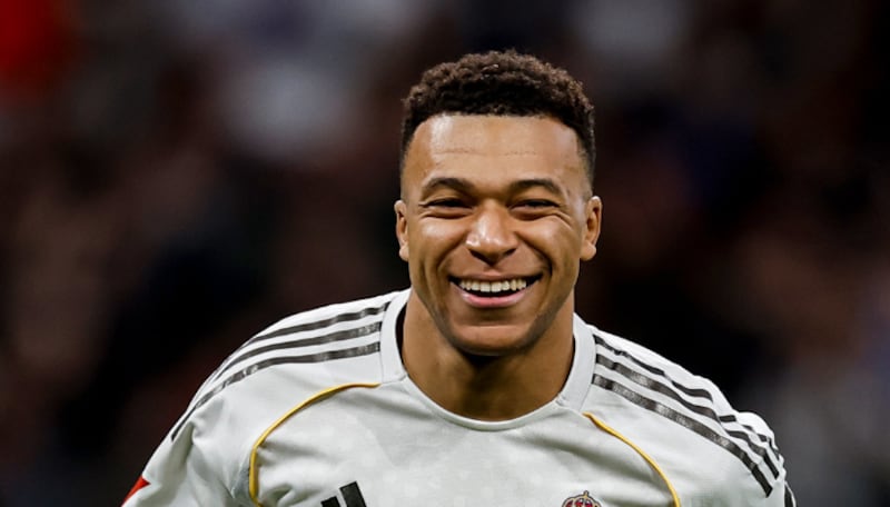 Kylian Mbappé abrió el marcador en el Santiago Bernabéu.