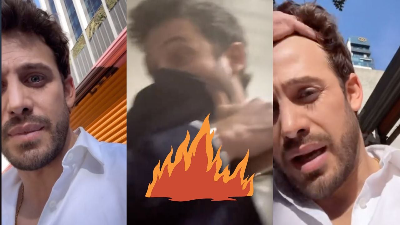 El actor rescató a una mujer que se desmayó durante un incendio en grabación de telenovela.