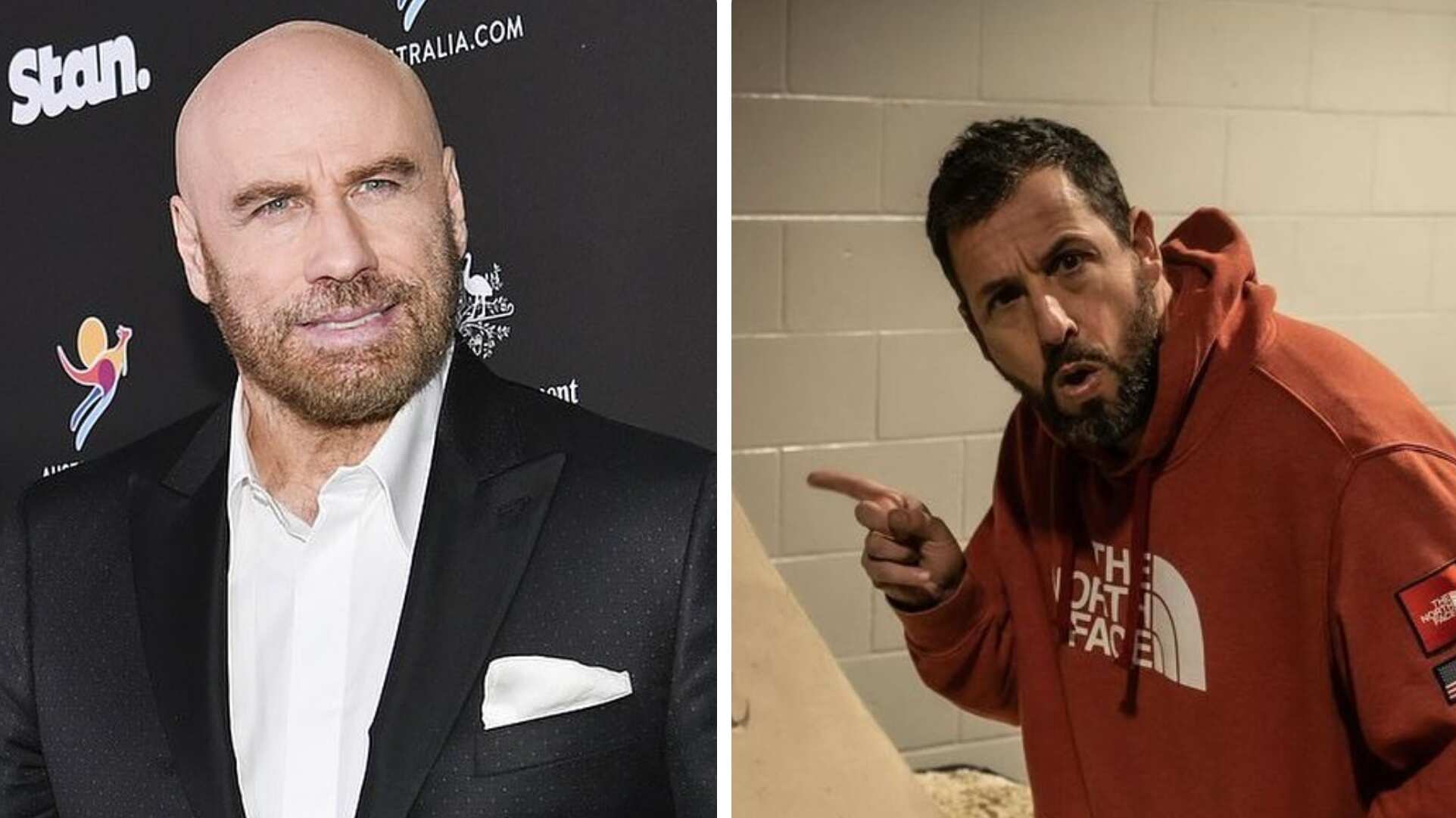 Adam Sandler y John Travolta se encuentran en la lista