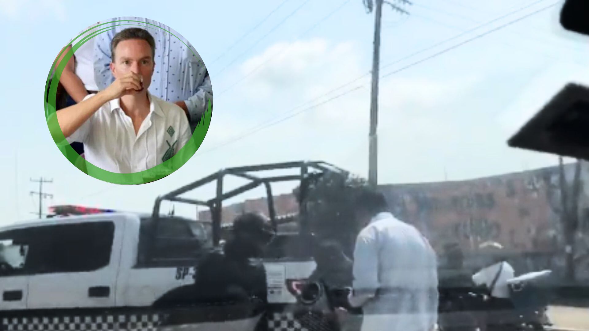 El senador con licencia del Partido Verde, aseguró que a él y a sus acompañantes los detuvieron sin decirles nada por media hora.