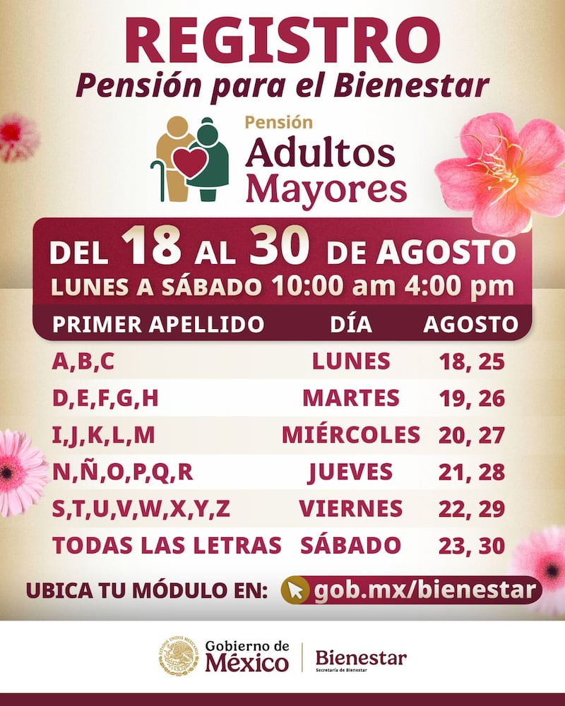 Registro Pensión Bienestar