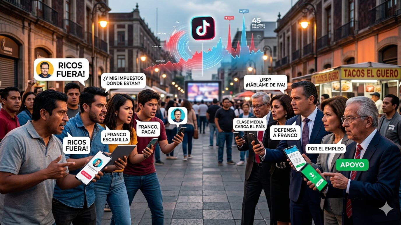 TikTok incendió la discusión sobre IVA, ISR, ricos, clase media y desigualdad; el tema ya escaló al terreno político.