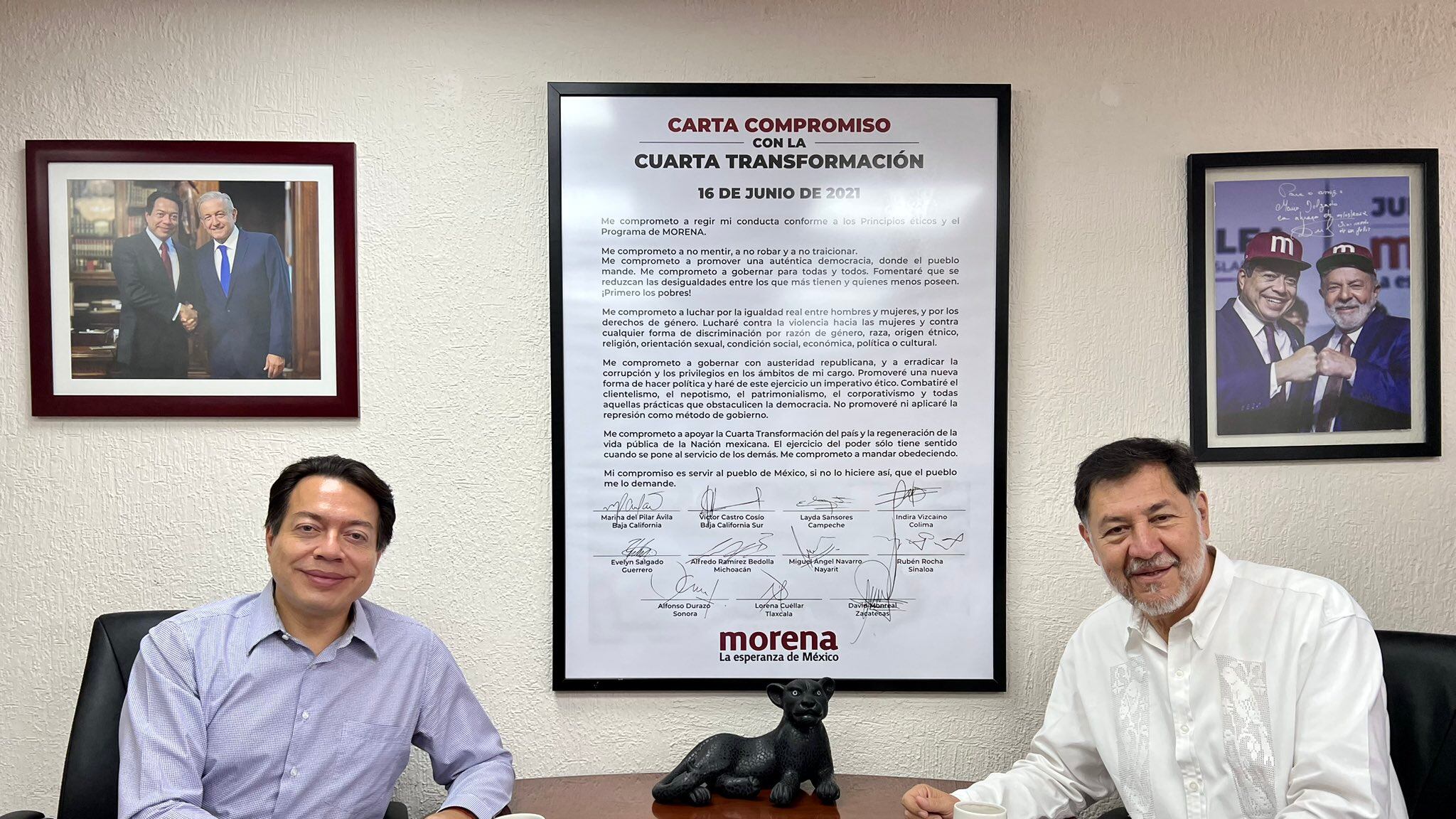 Fernandez Noroña y Mario Delgado