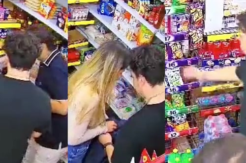 Estudiantes de San Luis Potosí roban productos en tienda de abarrotes