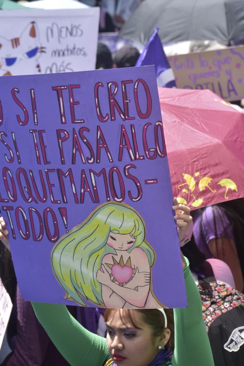 Marcha 8M 2024 en CDMX por el Día Internacional de la Mujer