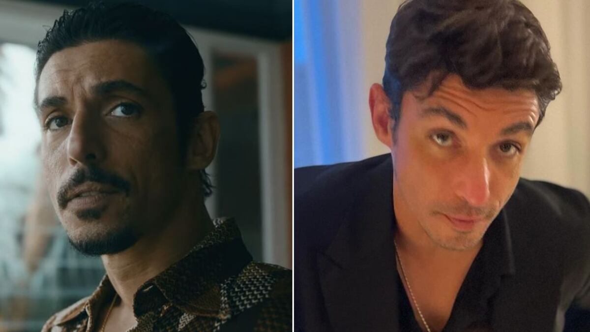 Alberto Guerra en 'Griselda' y en la vida real
