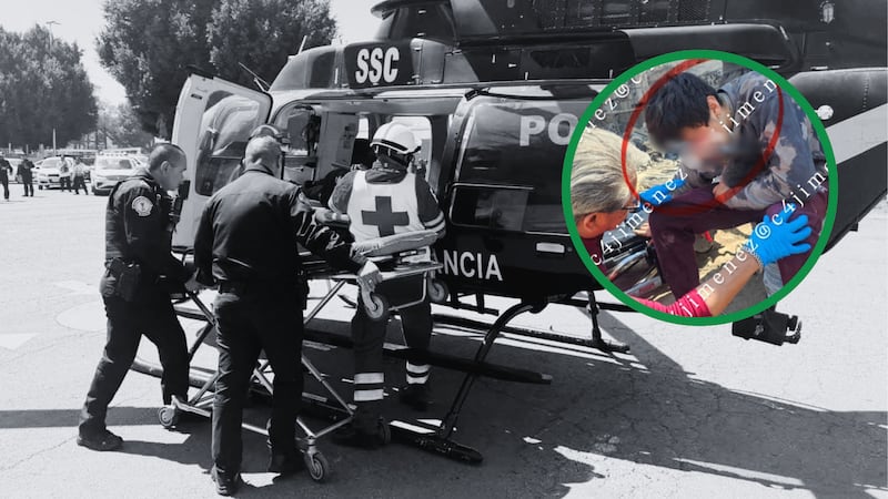 Por centímetros, trabajador sobrevive a accidente con barra metálica en CDMX; así ocurrió