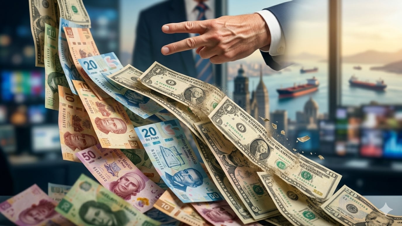 El peso ganó 1.12% y recuperó 20 centavos tras anuncio de tregua, mientras el petróleo bajó por menor presión global.