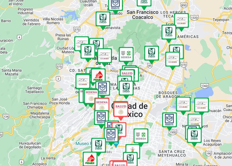 que atienden Covid en la CDMX.
