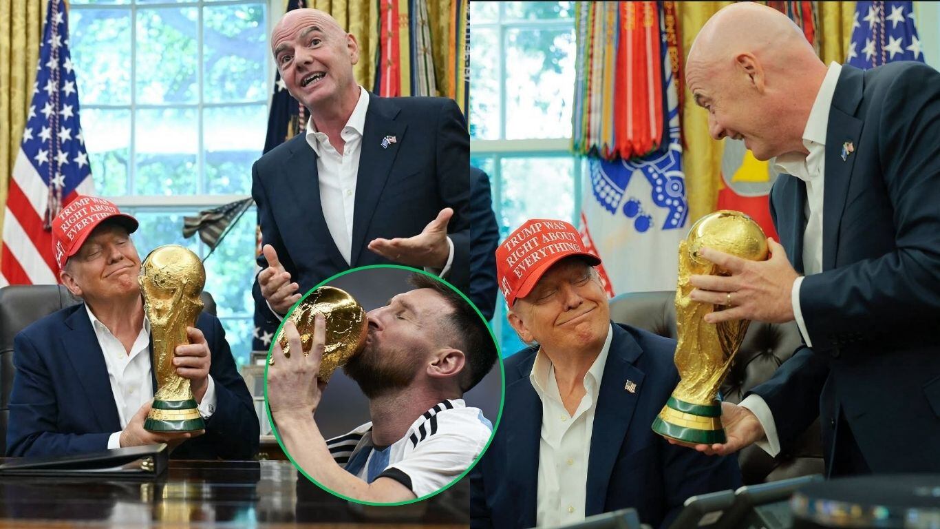 Gianni Infantino y Donald Trump