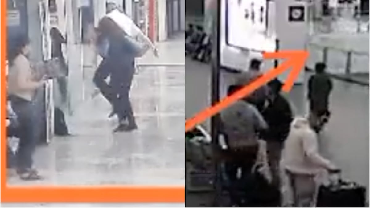 Al menos cinco personas resultaron lesionadas por los incidentes de vidrios rotos en el aeropuerto. (Especial).