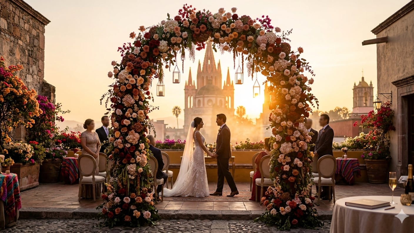 San Miguel de Allende se ha convertido en el escenario de ensueño favorito para casarse de personas del estado y de otros lugares de México y el mundo.
