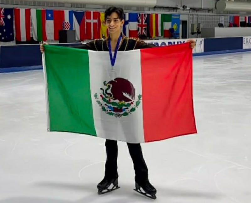 Donovan Carrillo es el máximo exponente del patinaje artístico mexicano.