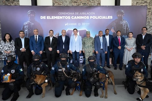 Reconoce Rodrigo Monsalvo trayectoria y legado de la Unidad K9 de la SSPM El Marqués