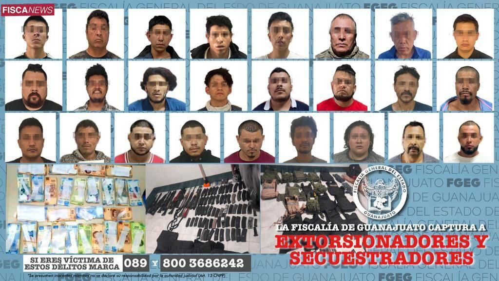 Desarticulan células criminales en Guanajuato