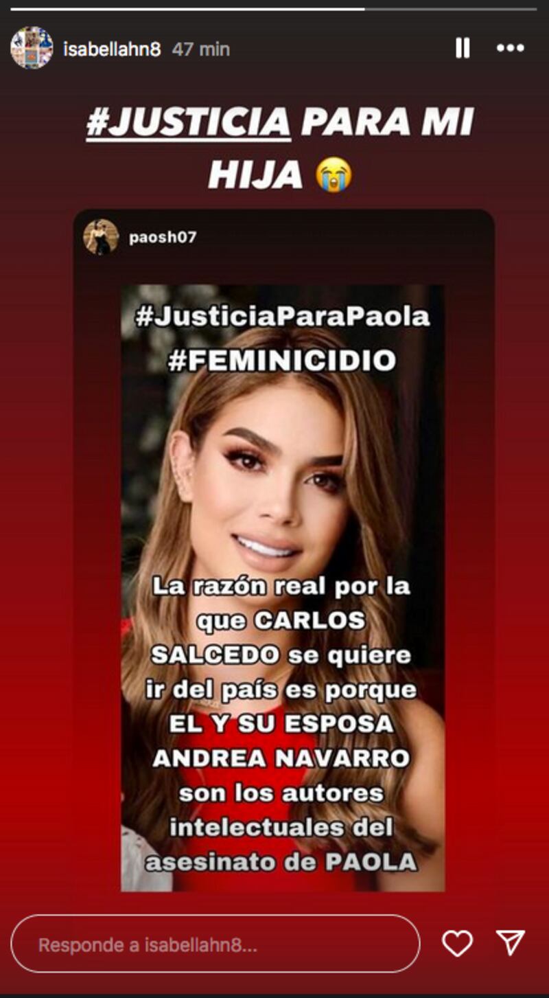 Los padres denuncian a Carlos Salcedo y a su esposa.