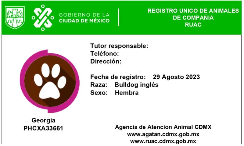 Registro Único de Animales de Compañía