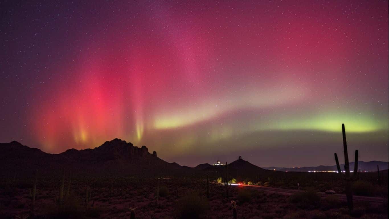 Aurora boreal en México