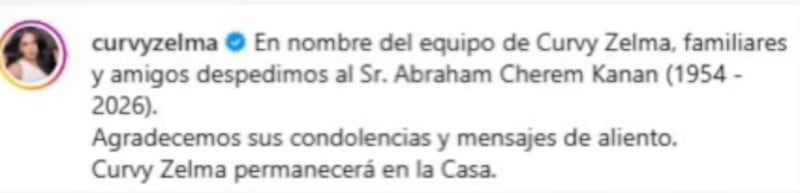 Curvy Zelma se queda en LCDFLM a pesar de la muerte de su padre